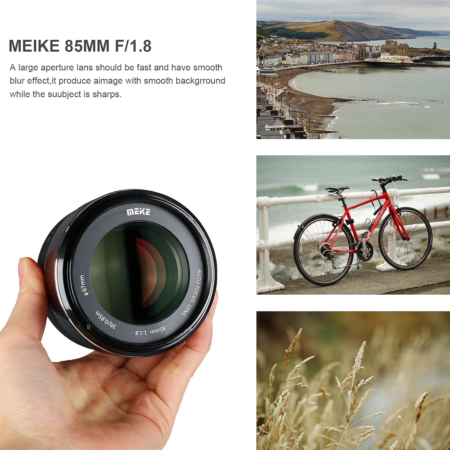 Meike 85mm f1.8 Large Aperture Full Frame Auto Focus Telephoto Lens for Canon EOS EF Mount Digital SLR Camera Compatible with APS C Bodies Such as 1D 5D3 5D4 6D 7D 70D 550D 80D - Image 5