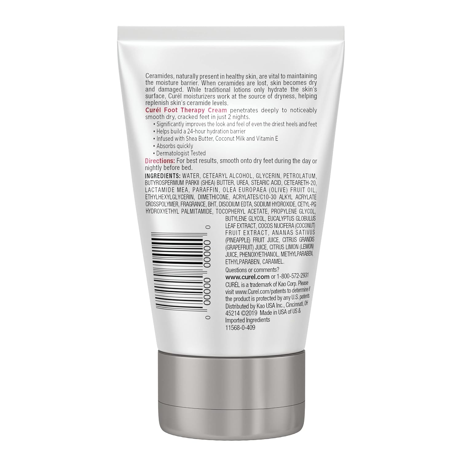 Curel Foot Therapy Cream, Soothing Lotion for Dry Cracked Feet, Quick Absorbing, with Shea Butter, Coconut Milk, and Vitamin E2, 3.5 Oz - Image 12