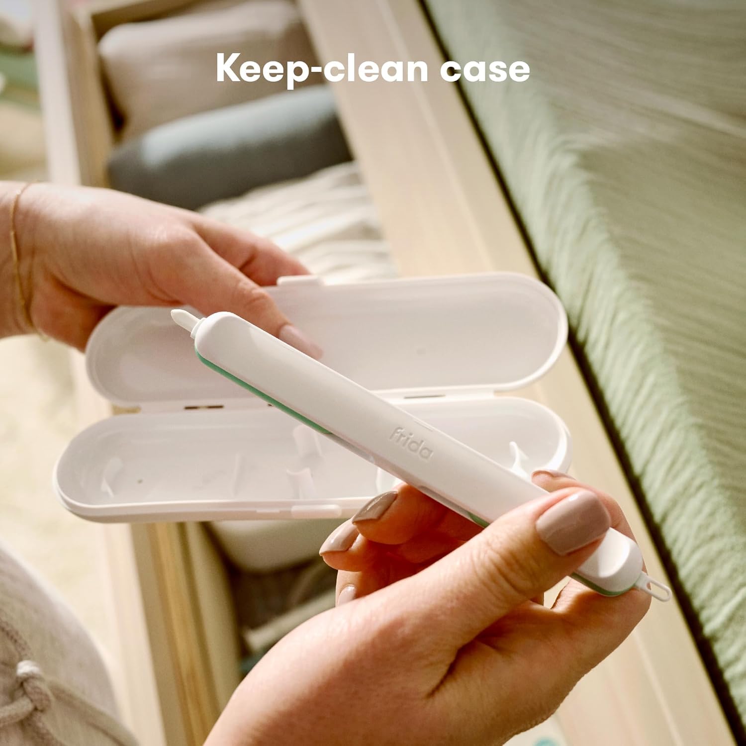 Frida Baby 3-in-1 Nose, Nail + Ear Picker: Baby Ear Cleaner + Baby Nose Cleaner and Nail Tool for Babies + Toddlers, Safely Clean Baby's Boogers, Ear Wax & More - Image 6