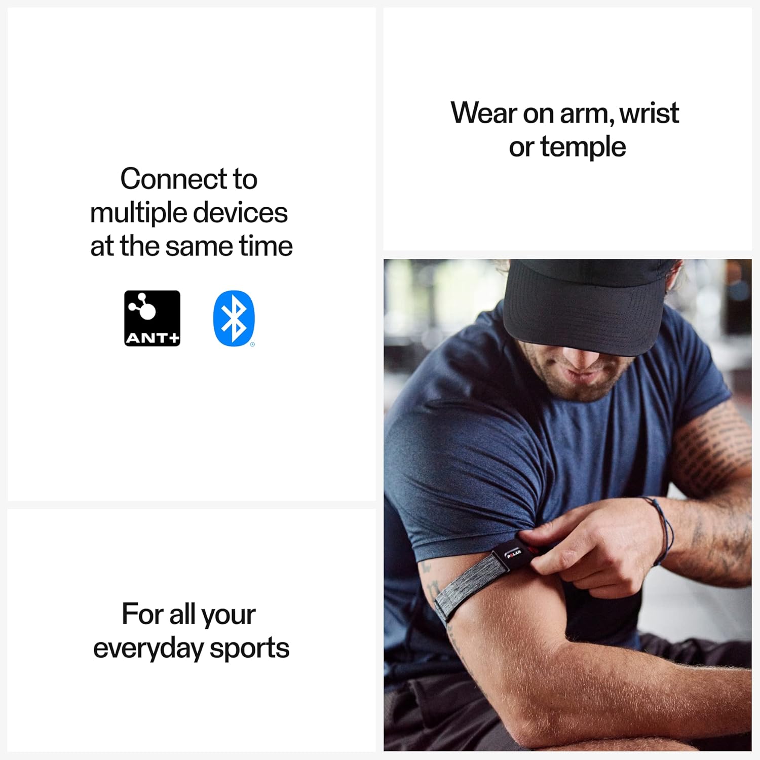 Polar Verity Sense - Optical Heart Rate Monitor Armband - ANT+, Dual Bluetooth - Image 4