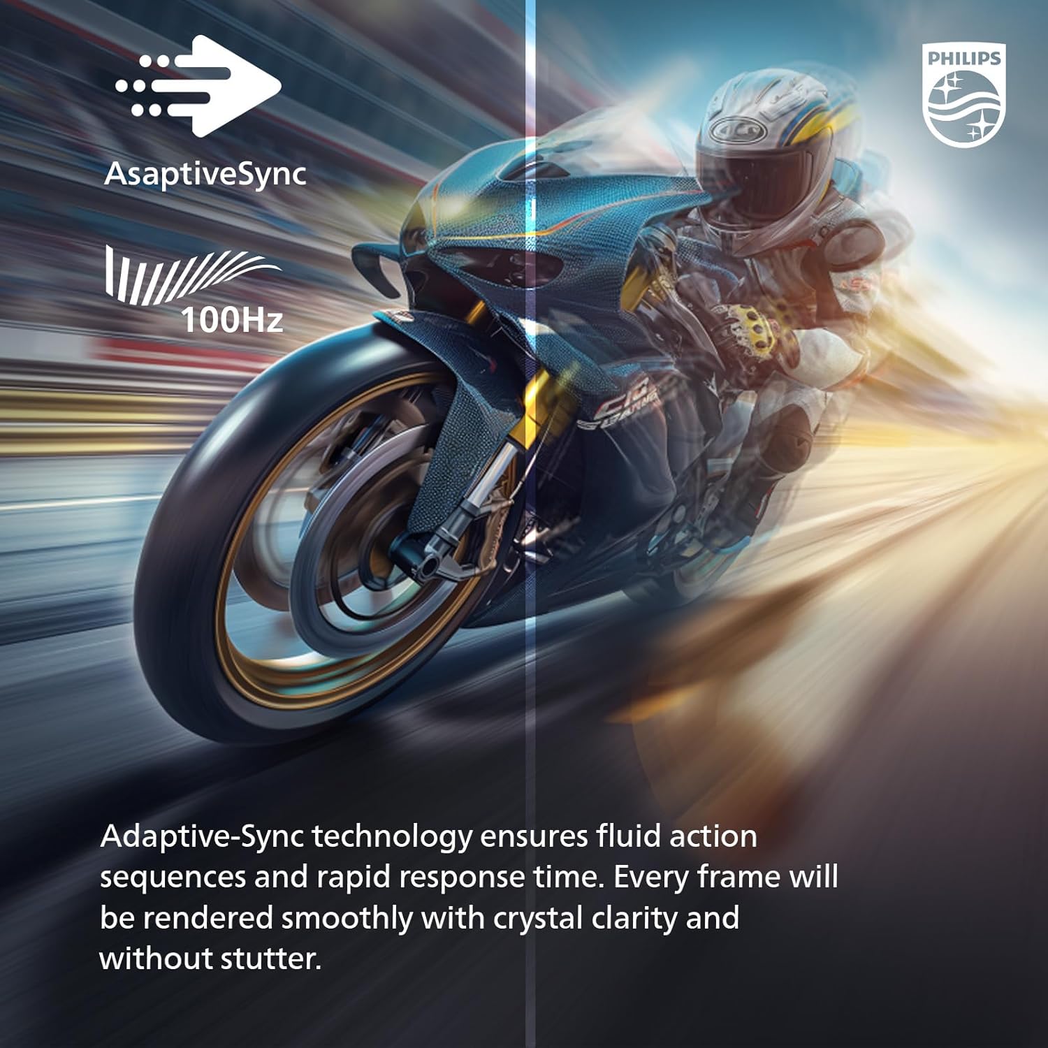 Philips 22 inch Class Thin Full HD (1920 x 1080) Monitor, 100Hz Refresh Rate, VESA, HDMI x1, VGA x1, LowBlue Mode, Adaptive Sync, 4 Year Advance Replacement Warranty, 221V8LB - Image 7