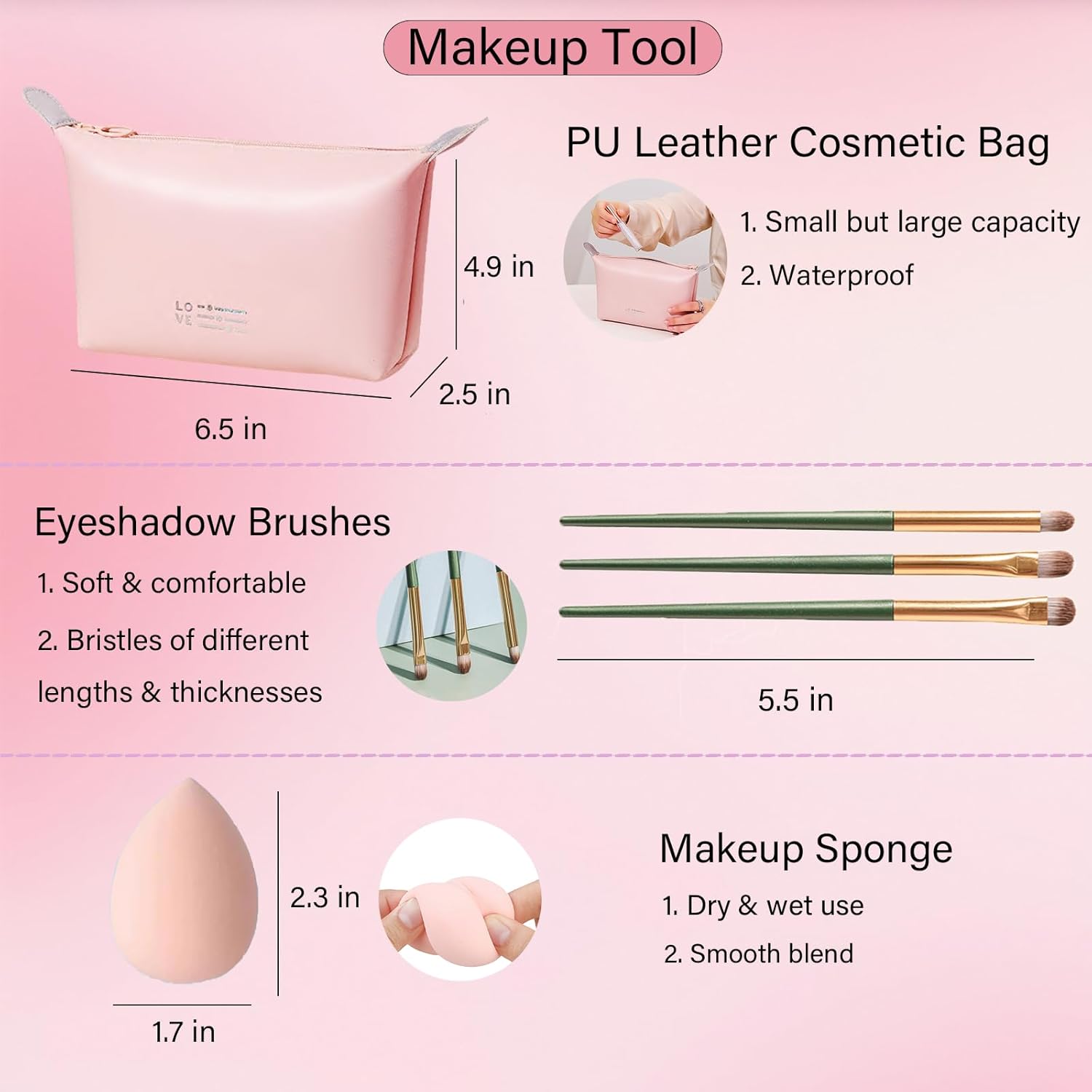 Makeup Set for Women, Makeup Full Kit for Beginners & Professionals, Travel Makeup Set for Teens & Adults, Makeup Gift Set for Girls, Eyeshadow Palette, Lip Gloss, Face & Eye Make up - Image 8
