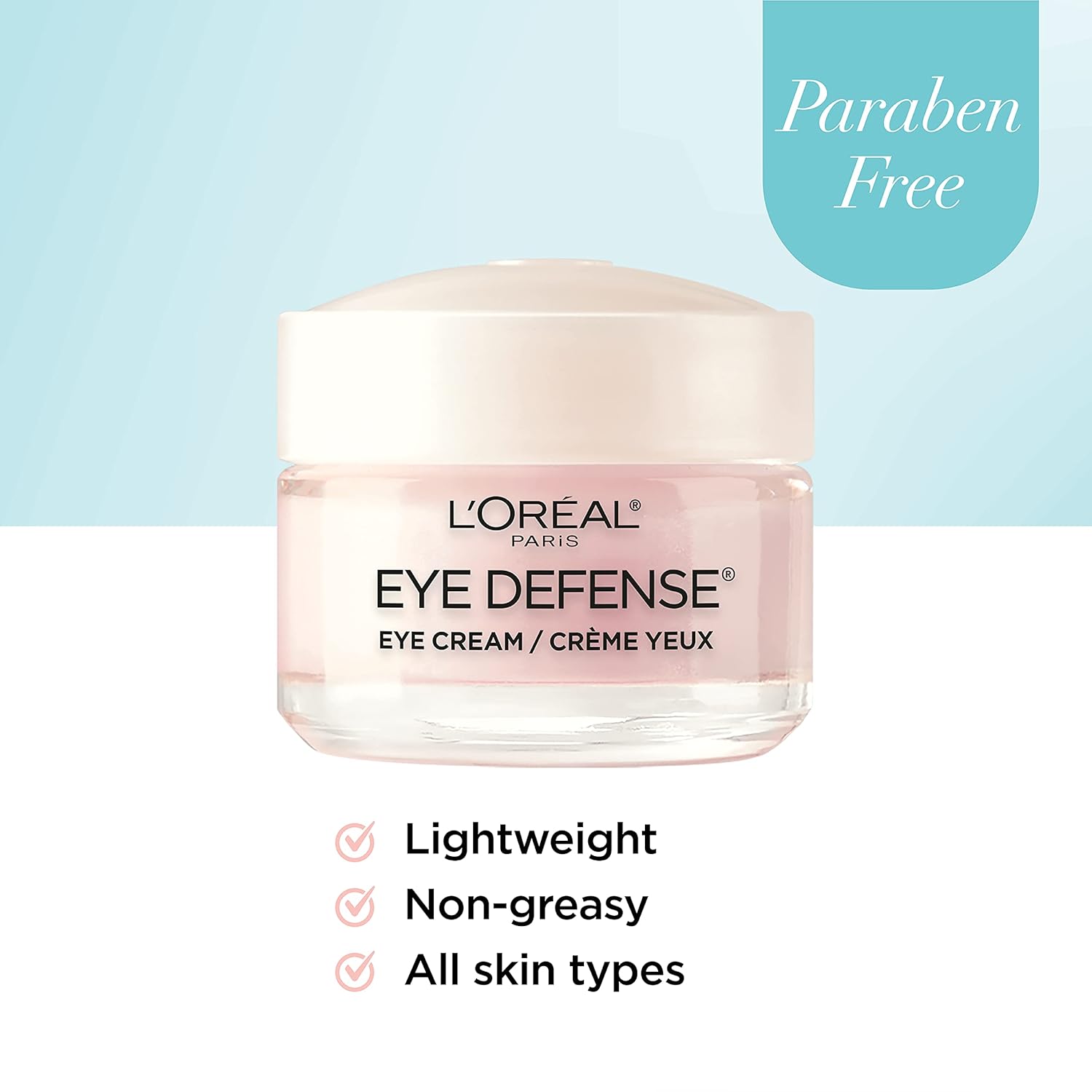 L'Oreal Paris Dermo-Expertise Eye Defense Eye Cream with Caffeine and Hyaluronic Acid 0.5 oz - Image 5