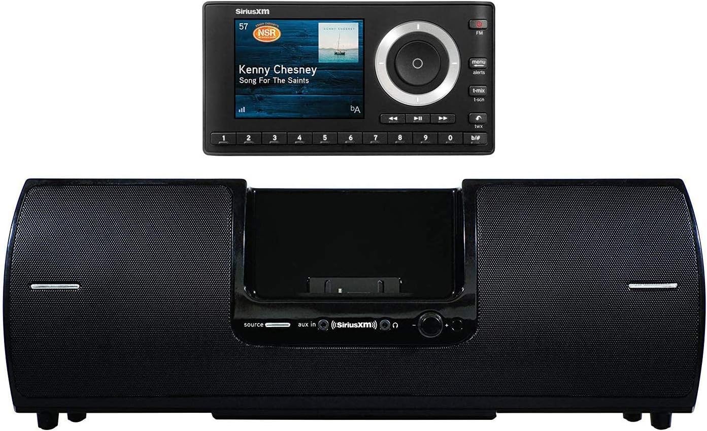 SiriusXM SXSD2 Portable Speaker Dock Audio System & SiriusXM SXPL1V1 Onyx Plus Satellite Radio with Vehicle Kit with Free 3 Months Satellite and Streaming Service (Bundle) - Image 2