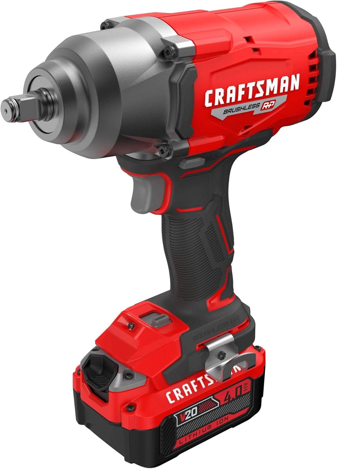 CRAFTSMAN V20 RP Impact Wrench, Cordless, Brushless, High Torque, 1/2 Inch, 4Ah Battery and Charger Included (CMCF940M1) - Image 10