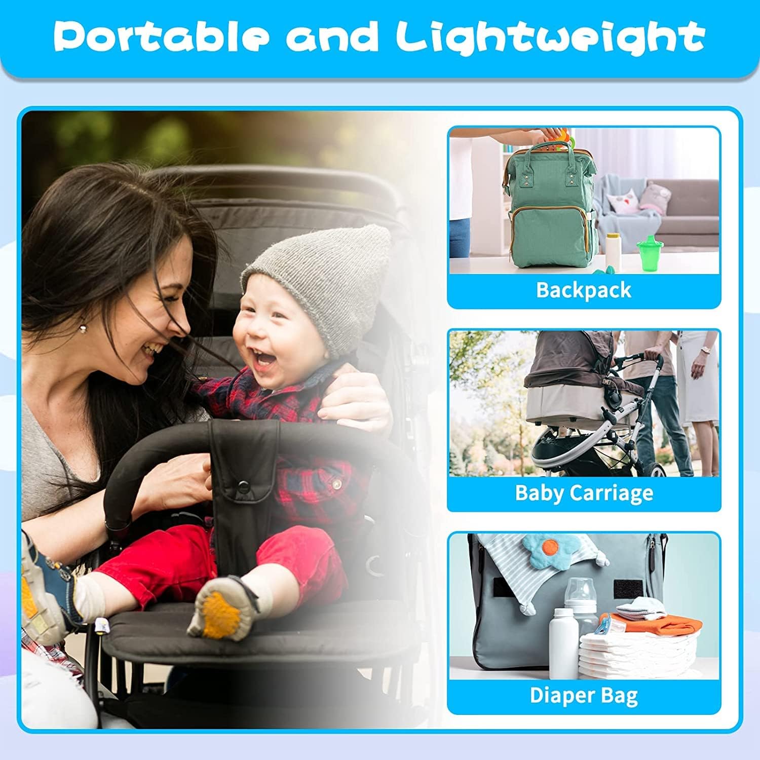 Baby Healthcare and Grooming Kit, 14 in 1 Baby Safety Set Newborn Nursery Health Care Set with Hair Brush Scale Nail Clippers for Baby Girls Boys (Blue 14 in 1) - Image 9