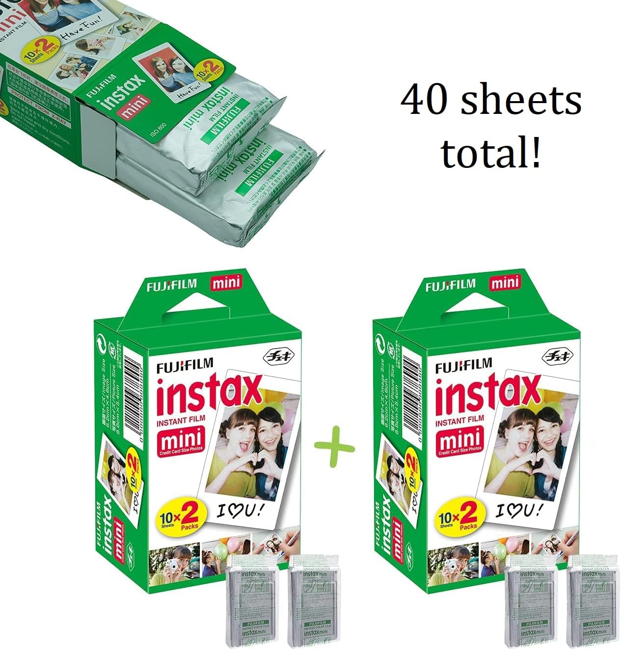 Fujifilm Instax Mini 40 Instant Camera Vintage Black. + Fujifilm Value Pack (40 Sheets) + Shutter Accessories Bundle, includes Vintage Style Compatible Carrying Case, Black Photo Album 64 Pockets - Image 3