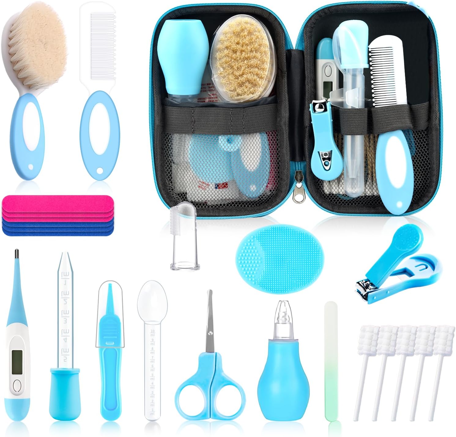 Baby Healthcare and Grooming Kit for Newborn Kids, 24PCS Upgraded Safety Baby Care Kit, Newborn Nursery Health Care Set, Baby Care Products - Image 2