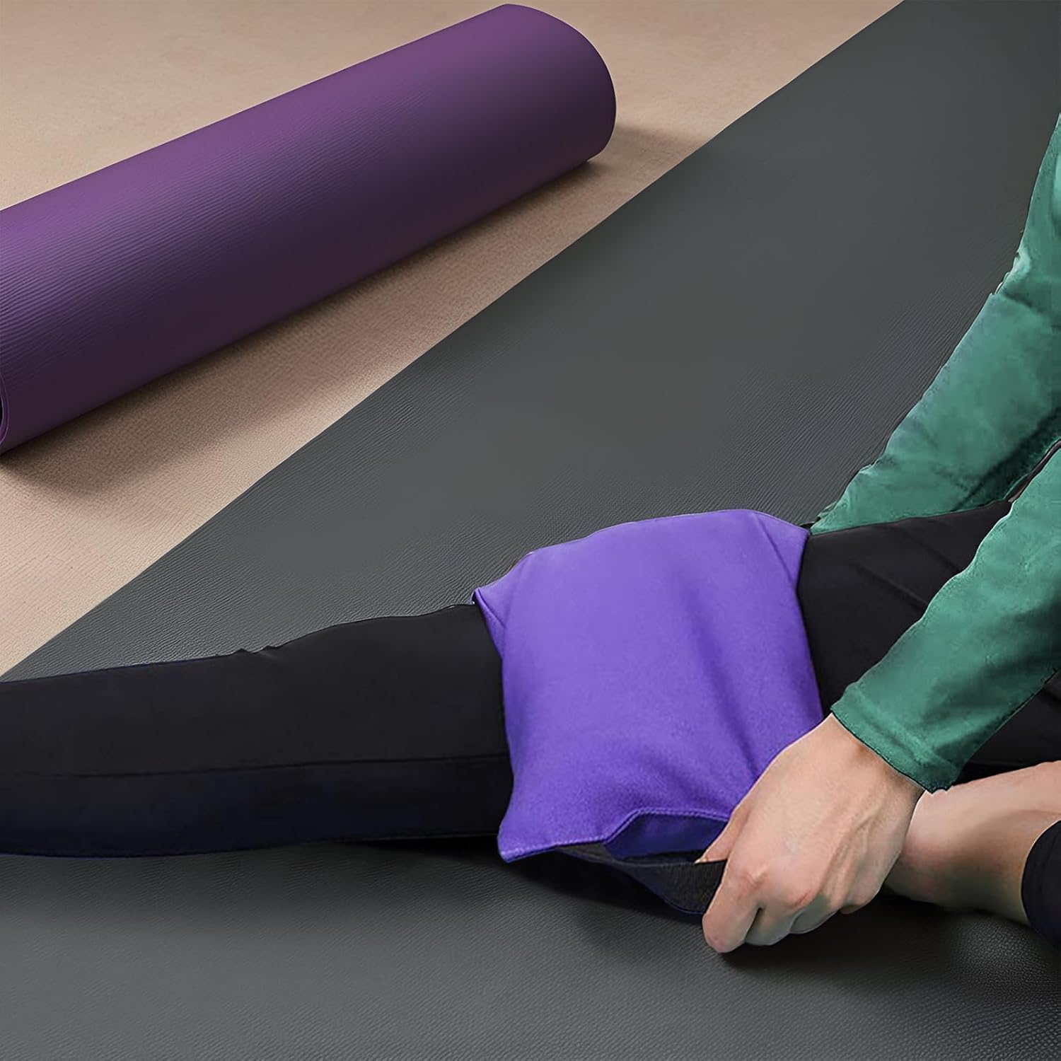 TopTie 2 Pack Yoga Sandbag Weighted Bag for Fitness Yoga Bolster, Unfilled Sandbag 16 x 7 Inch - Image 8