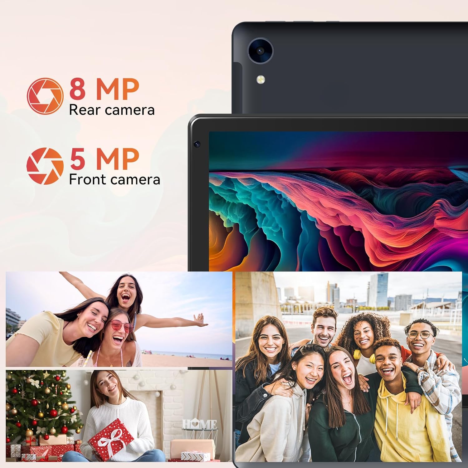 Tablet,10.1" Android Tablet with Octa-core Processor 10GB RAM 128GB ROM HD IPS Touchscreen 8H Battery, Wi-Fi 6, BT 5.0, Dual Camera, Google Tablets 2025 - Image 6