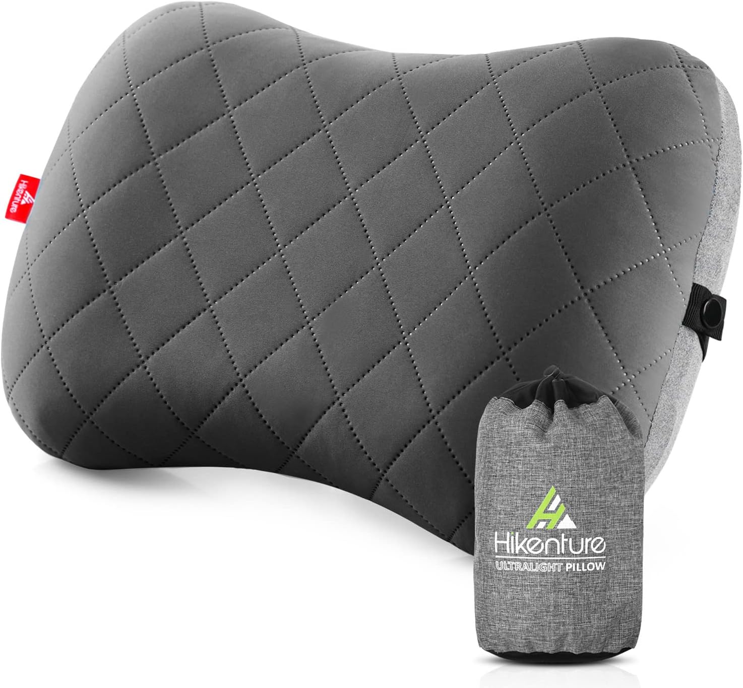 Hikenture Camping Pillow with Removable Cover - Ultralight Inflatable Pillow for Neck Lumbar Support - Upgrade Backpacking Pillow - Washable Travel Air Pillows for Camping, Hiking, Backpacking - Image 2
