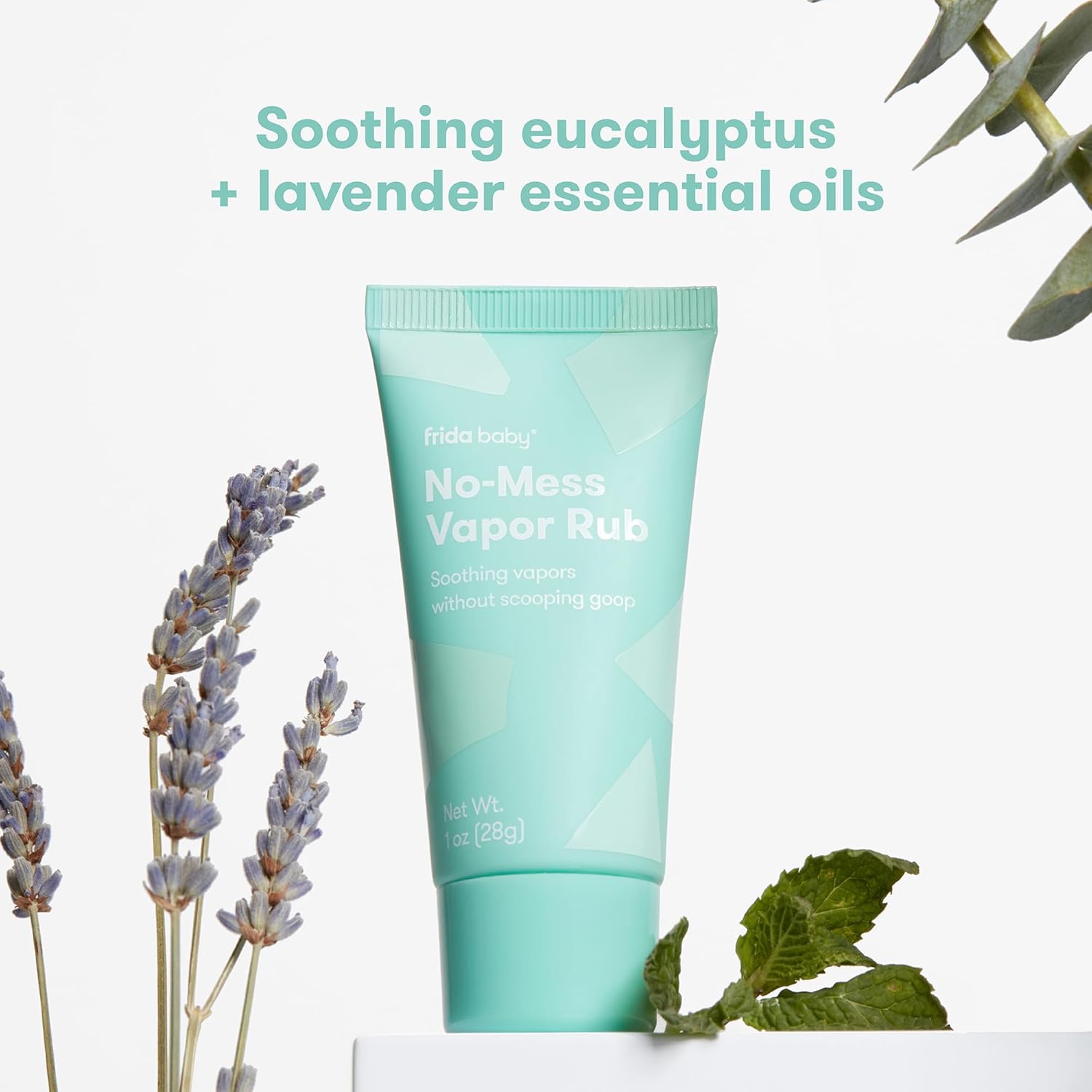 Frida Baby No-Mess Vapor Rub, Baby Vapor Rub for Chest, Neck, Back + Foot,Non-staining, Petroleum-Free Hands-Free Applicator Tube, Soothing Eucalyptus & Lavender for Sleep - Image 5