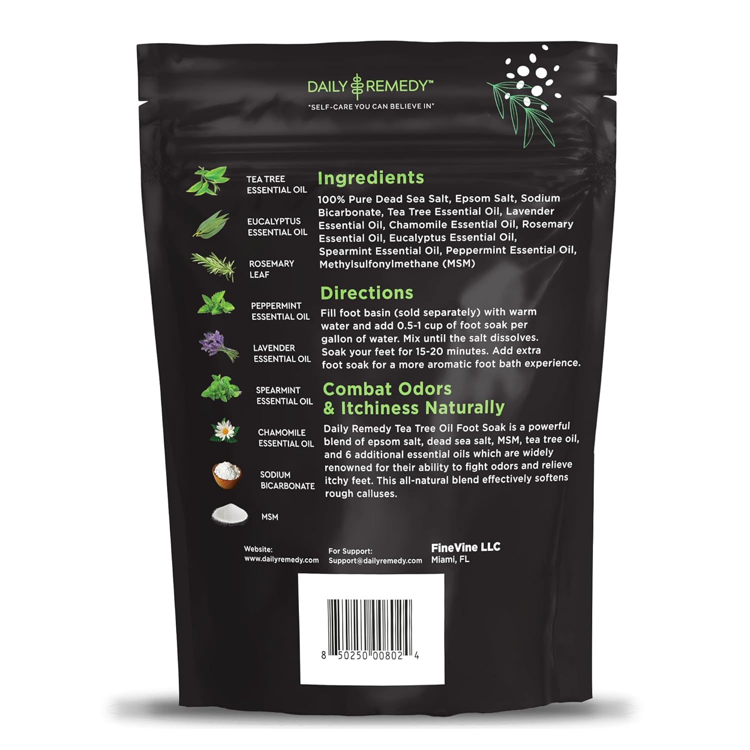 Tea Tree Oil Foot Soak with Epsom Salt - Made in USA - for Toenail Athletes Foot, Stubborn Foot Odor Scent, Softens Calluses & Soothes Sore Tired Feet - 16 Ounces - Image 3