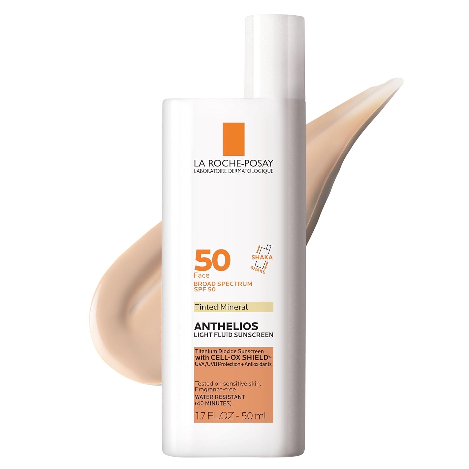 La Roche-Posay Anthelios Tinted Sunscreen SPF 40+, Broad Spectrum SPF + Antioxidants, Titanium Dioxide & Zinc Oxide Sunscreen, 4 Flexible Shades With No White Cast, Oil Free & Oxybenzone Free - Image 2