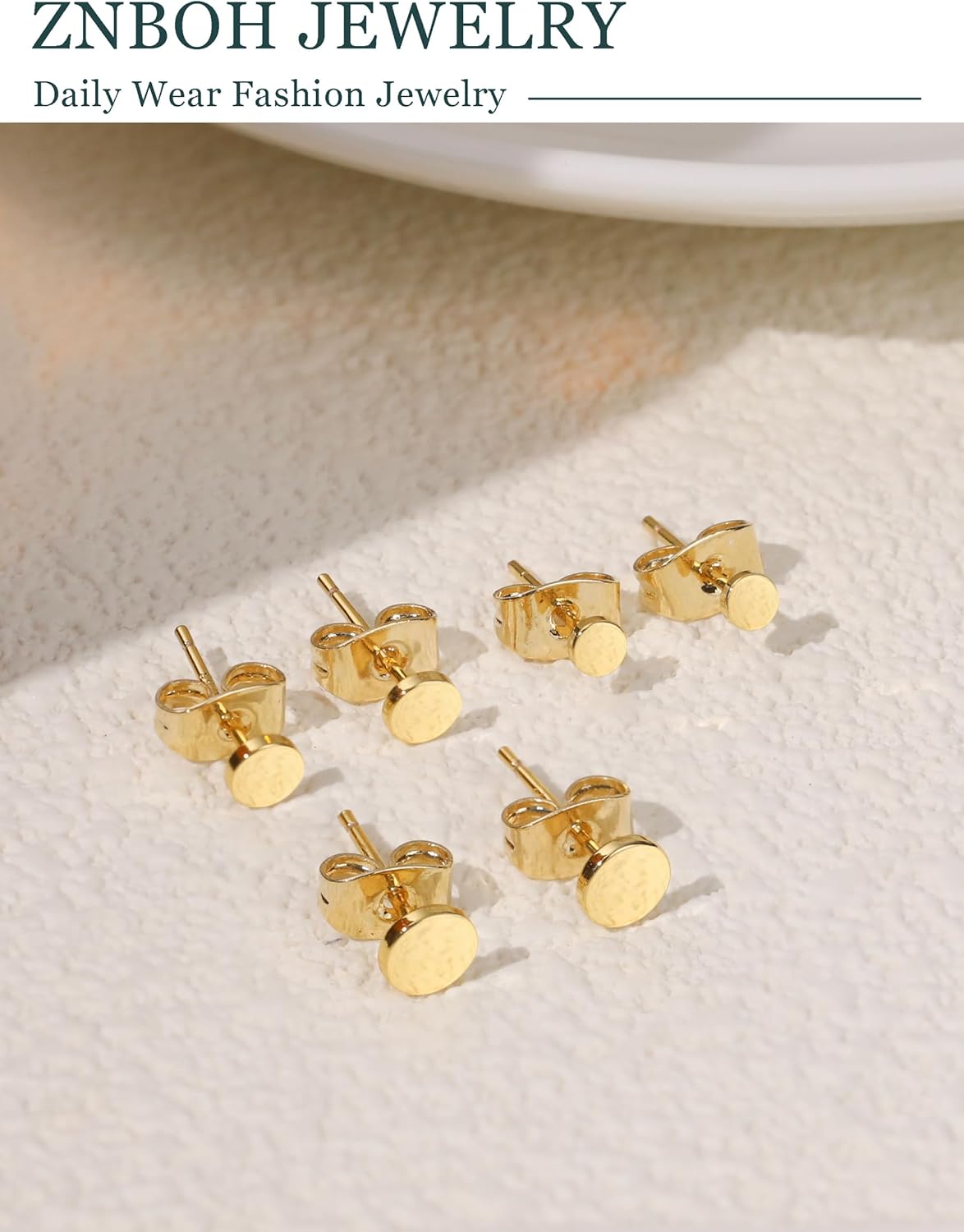 3 Pairs 14k Gold Stud Earrings for Women Hypoallergenic 925 Sterling Silver Post Dainty Silver Cartilage Tragus Earrings Stacks Set Trendy Small Diamond Heart Multiple Piercing Jewelry for Men - Image 6