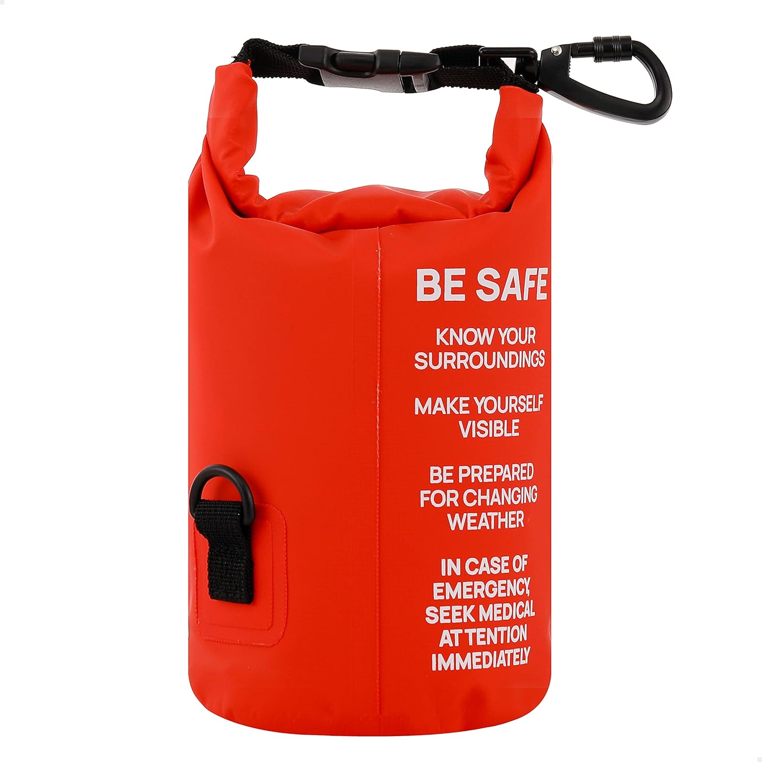 Breakwater Supply™ Waterproof First Aid Kit Dry Bag Bug Out Bag Preloaded with Emergency Survival Prepper Supplies for Boating, Camping, Fishing + Carabiner, Floating, Reflective, AFAK/IFAK Trauma Kit - Image 3