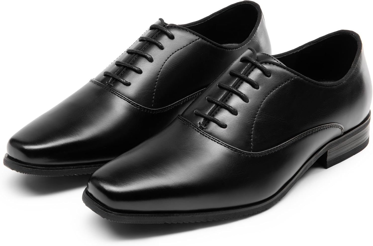 Bruno Marc Men's Dress Shoes Bussiness Formal Oxfords Wesley Lace Up Soft Plain-Toe - Image 4