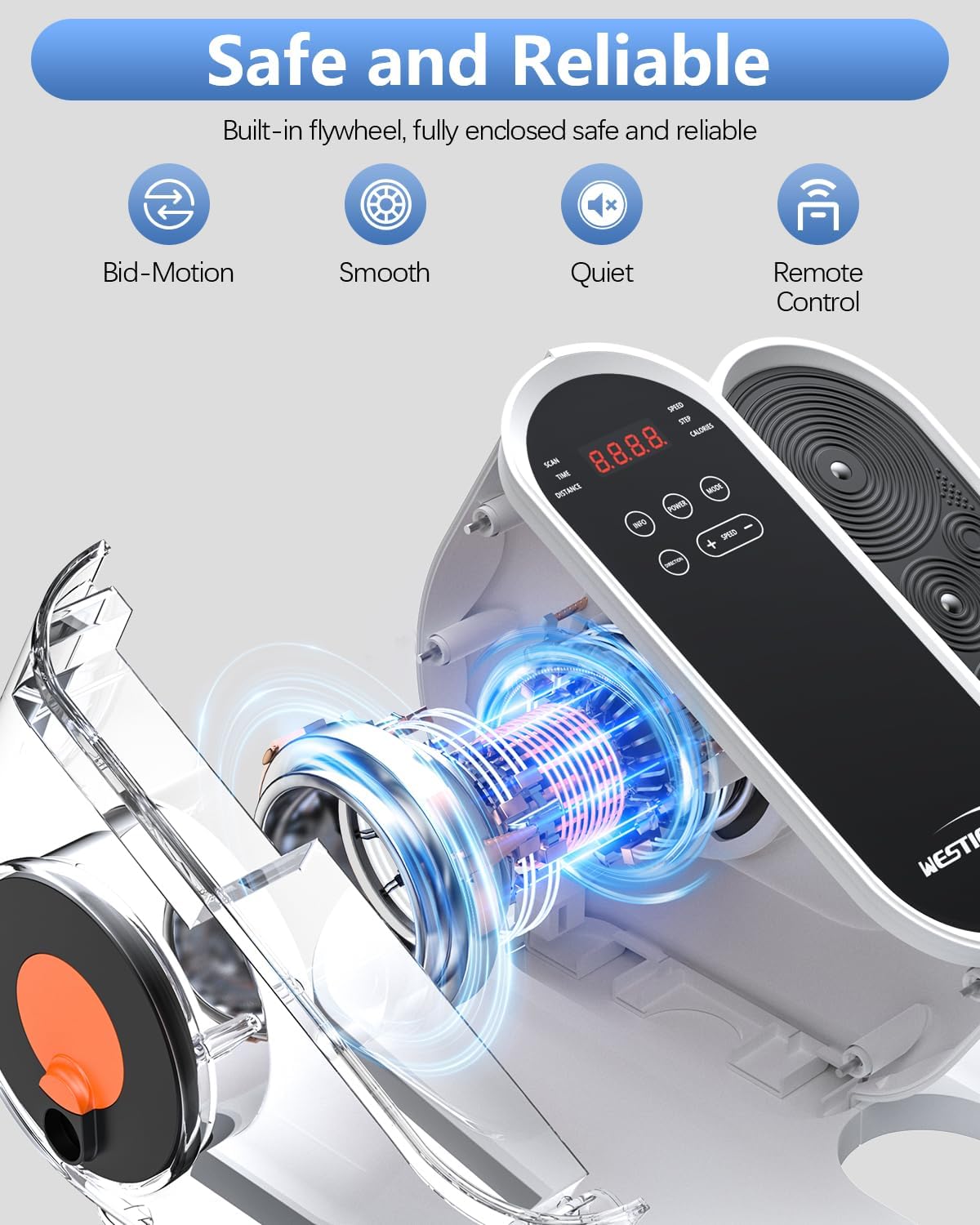 Under Desk Elliptical Machine, Electric Ellipse Leg Exerciser While Sitting for Seniors Adults, Leg Ercise Pro, Leg Exerciser While Sitting, Home Use Seated Ellipse Leg Exerciser - Image 3