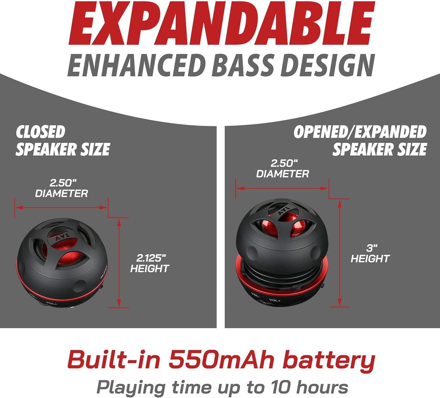 AYL Mini Speaker System, Portable Plug-in Speaker with 3.5mm Aux Input, External Audio for Laptop Computer, MP3 Player, iPhone, iPad, Cell Phone (Black) - Image 5