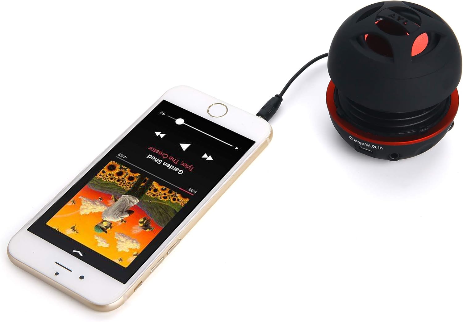 AYL Mini Speaker System, Portable Plug-in Speaker with 3.5mm Aux Input, External Audio for Laptop Computer, MP3 Player, iPhone, iPad, Cell Phone (Black) - Image 7