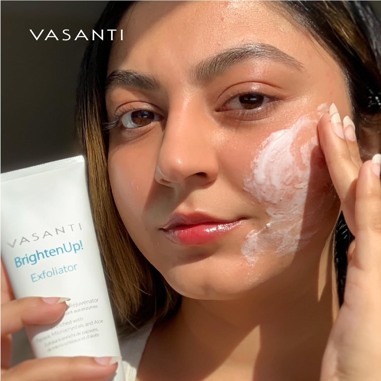VASANTI Exfoliating Face Wash, Original Size (120g) - Enzymatic Face Rejuvenator which is Enriched with Papaya, Microcrystals, Aloe Vera - Get Healthy Glowing Skin - Image 7