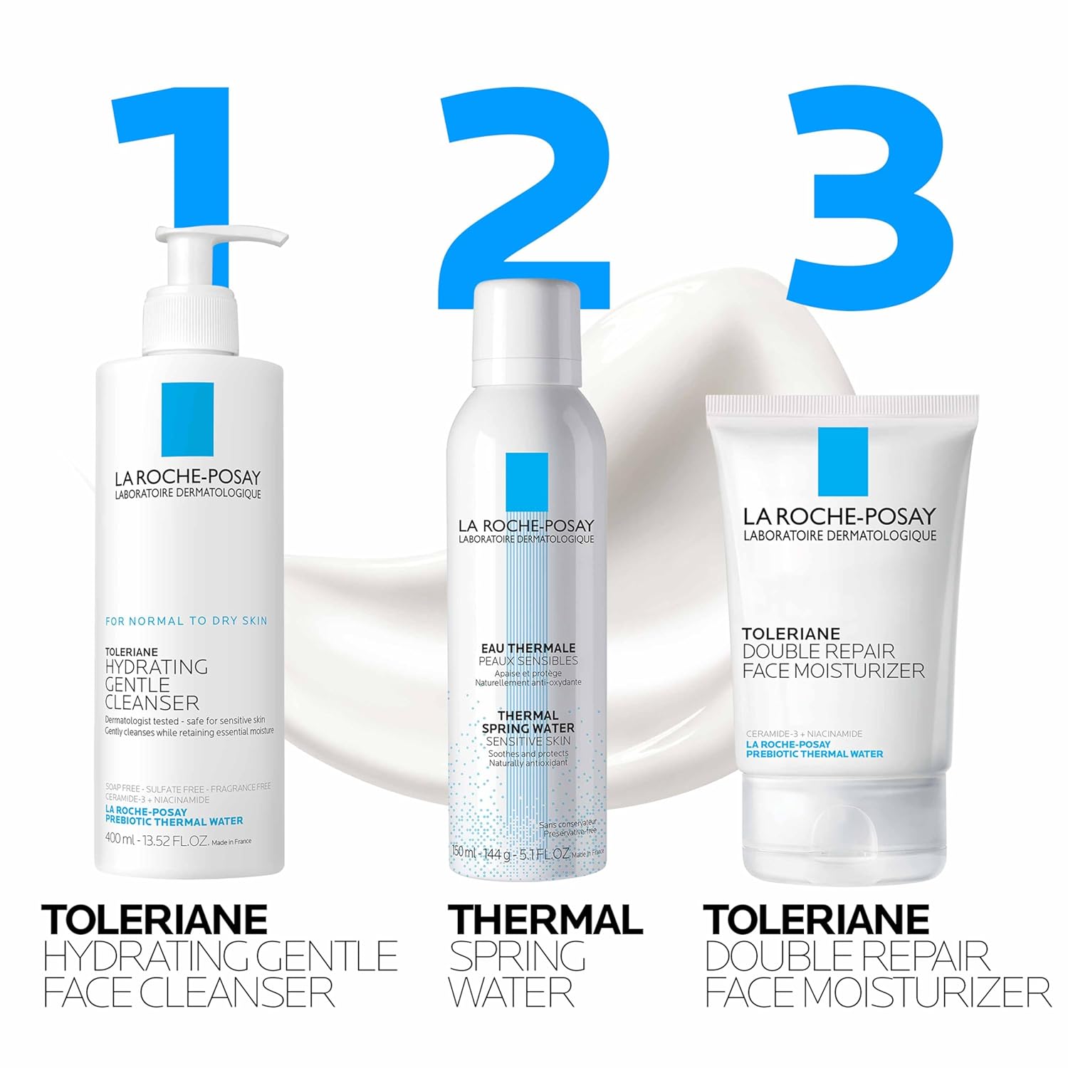 La Roche-Posay Toleriane Double Repair Face Moisturizer, Daily Moisturizer Face Cream with Ceramide and Niacinamide for All Skin Types, Oil Free, Fragrance Free - Image 9