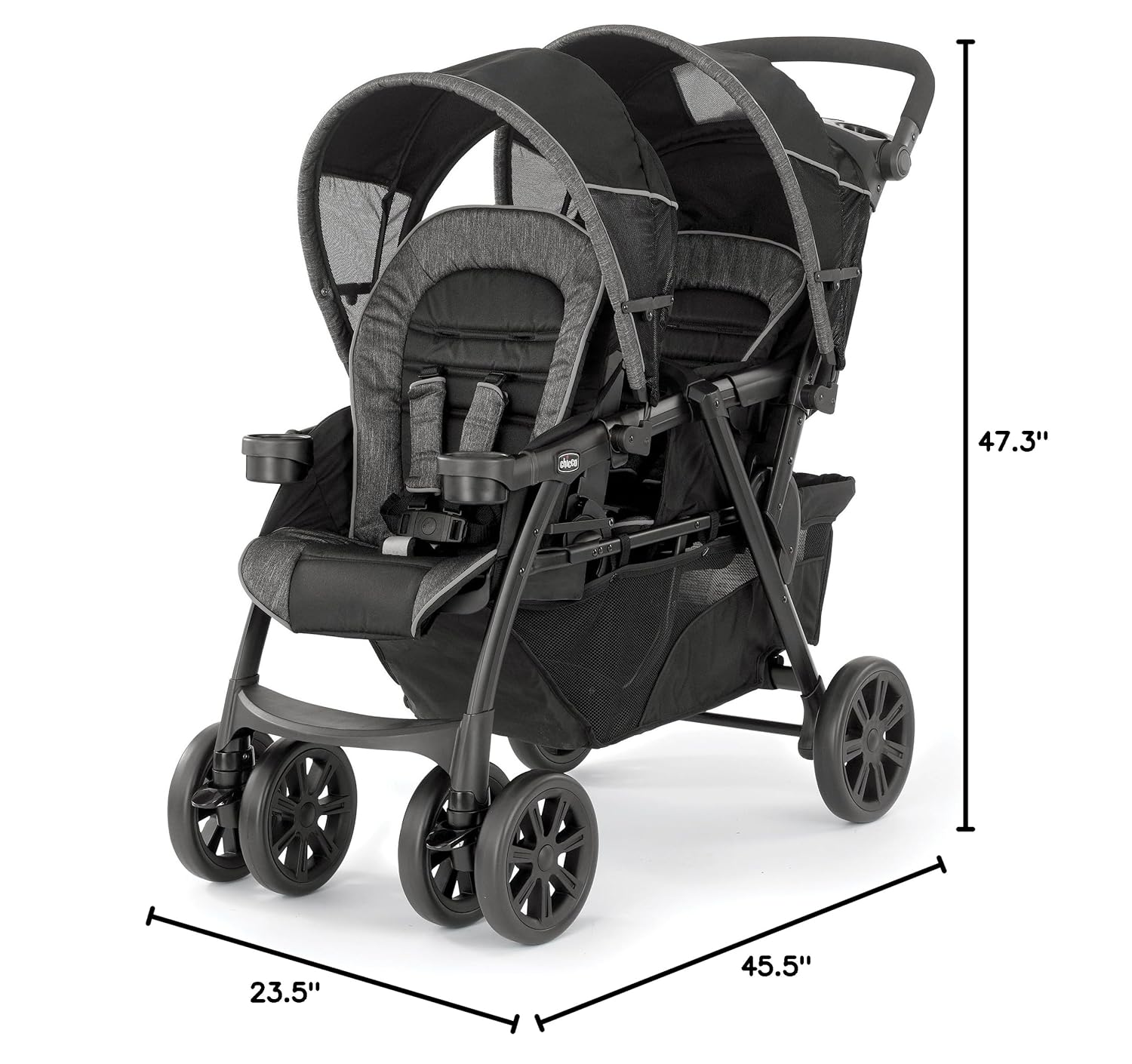 Chicco Cortina Together Double Stroller, Minerale - Image 11