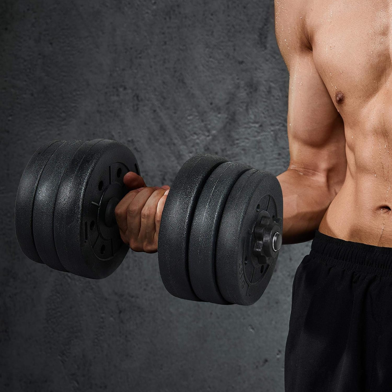 Yaheetech Adjustable Dumbbells Weight Set Dumbbell Weights Exercise & Fitness Equipment w/ 4 Spinlock Collars for Women & Men Home Gym Strength Training - Image 9