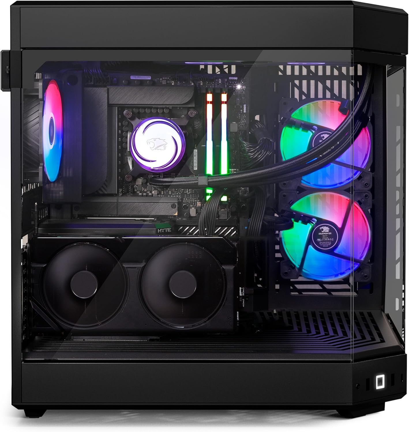 iBUYPOWER Y60 Black Gaming PC Computer Desktop Y60BA9N47TS03 (AMD Ryzen 9 7900X CPU, NVIDIA GeForce RTX 4070 Ti Super 16GB GPU, 32GB DDR5 RGB 5200MHz RAM, 2TB NVMe, WiFi Ready, Windows 11 Home) - Image 4