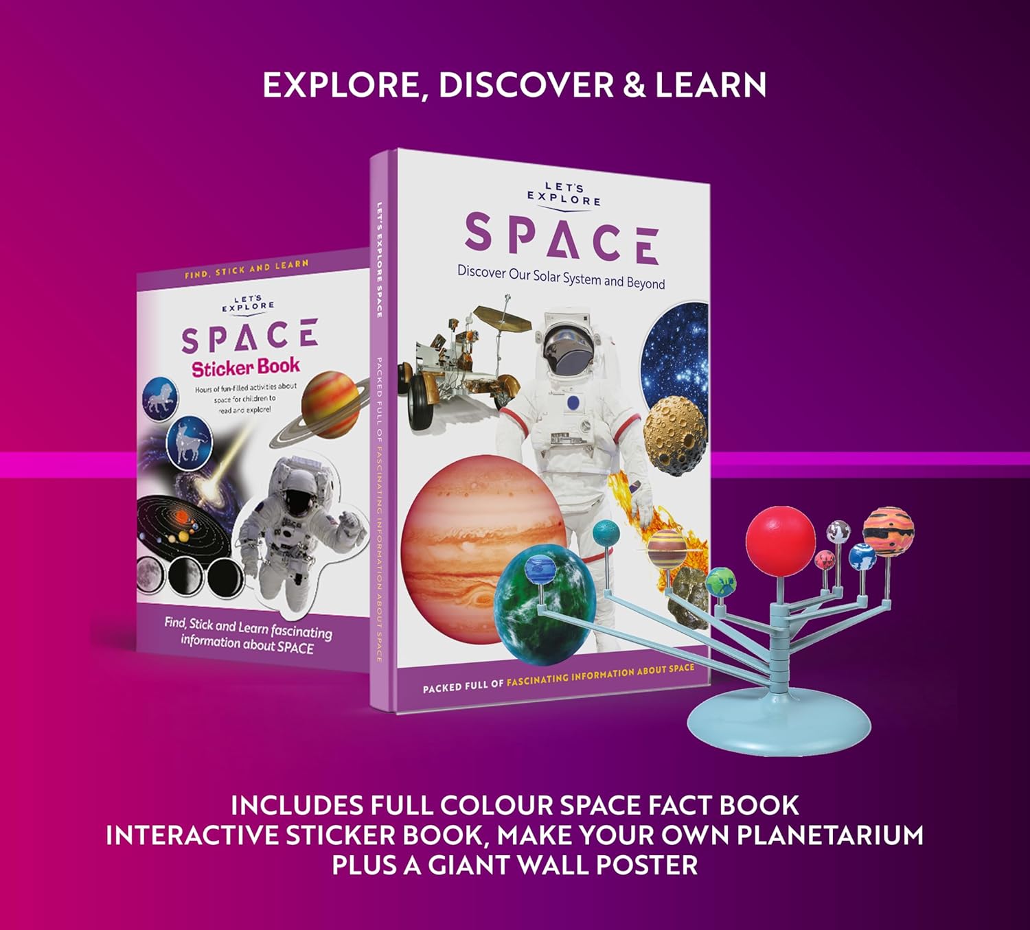 Let's Explore VR Headset for Kids - STEM Gift Box | A Virtual Reality Family Friendly Adventure | Explore Our Solar System with VR Headset for Phone - Image 10