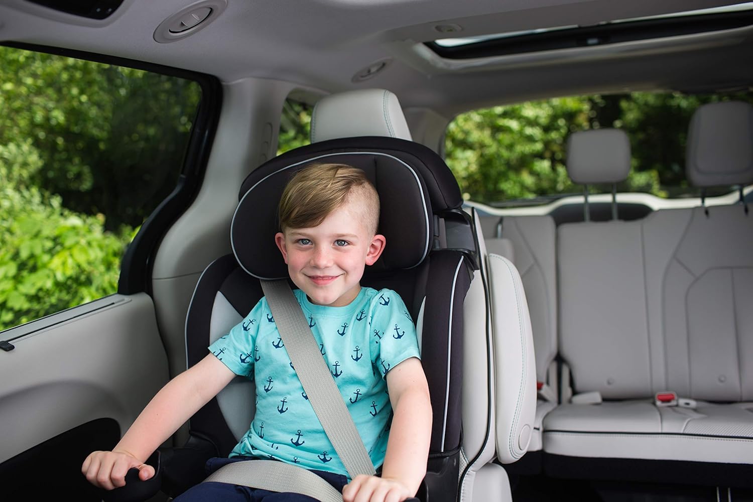 Safety 1st Grand 2-in-1 Booster Car Seat, Forward Facing Car Seat with Harness, High Back Booster Seat for Car, 30-65 Pounds and Belt-Positioning Booster, Car Seats, 40-100 Pounds, Black Sparrow - Image 10