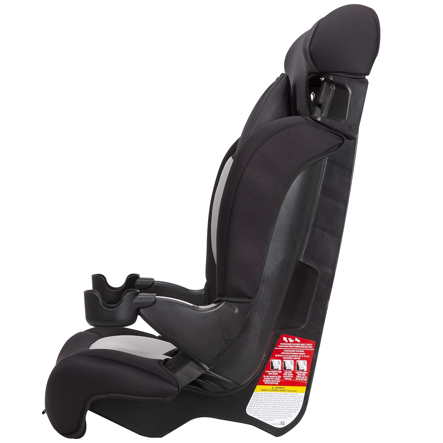 Safety 1st Grand 2-in-1 Booster Car Seat, Forward Facing Car Seat with Harness, High Back Booster Seat for Car, 30-65 Pounds and Belt-Positioning Booster, Car Seats, 40-100 Pounds, Black Sparrow - Image 9