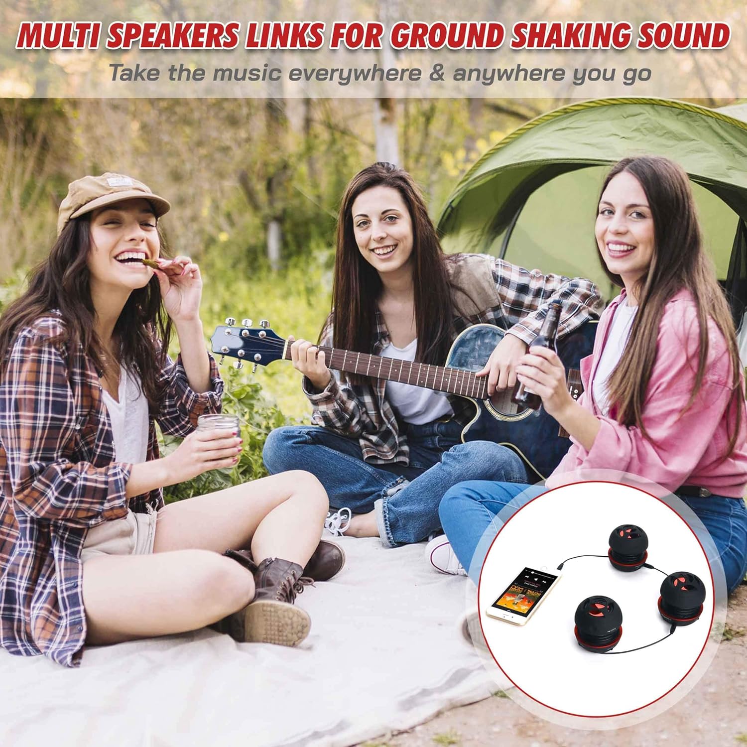 AYL Mini Speaker System, Portable Plug-in Speaker with 3.5mm Aux Input, External Audio for Laptop Computer, MP3 Player, iPhone, iPad, Cell Phone (Black) - Image 6