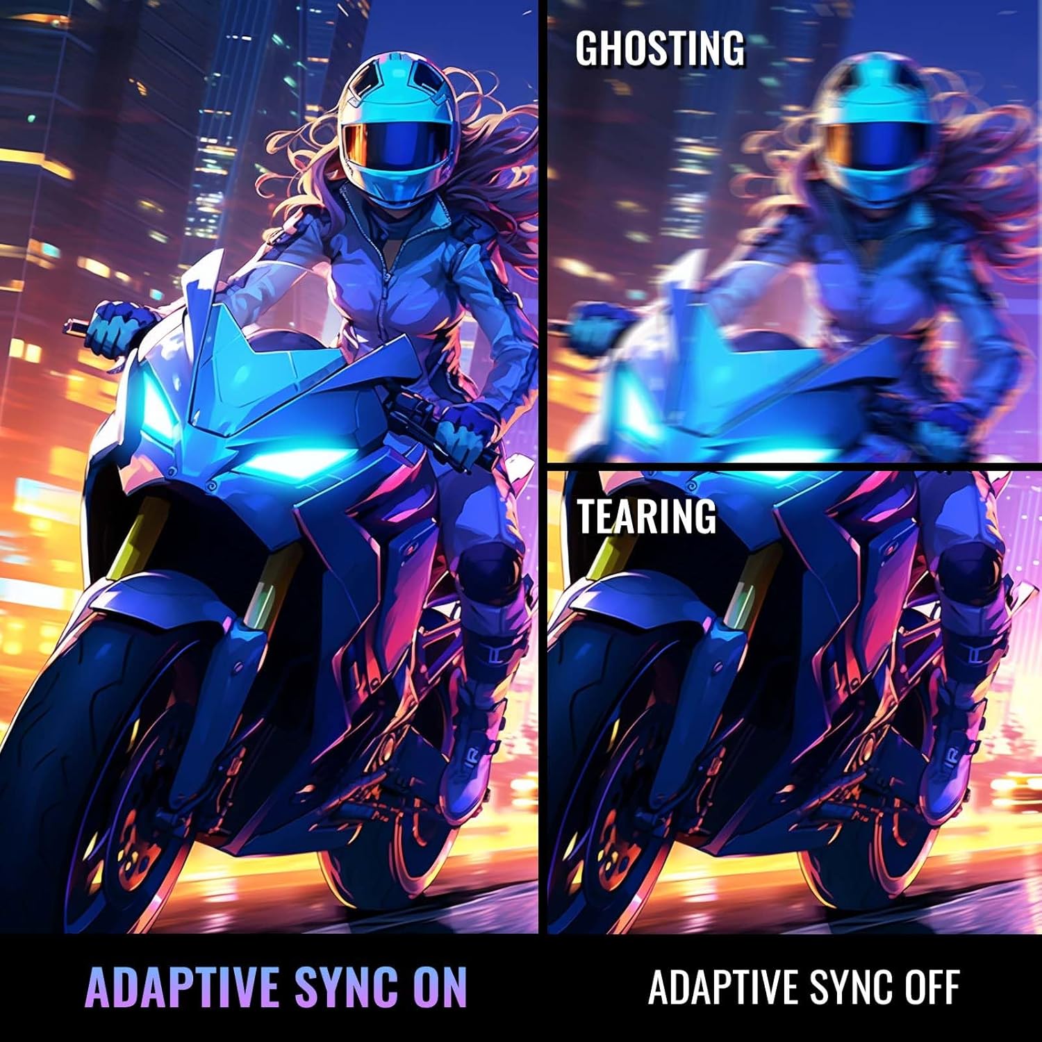 SANSUI 24 Inch Gaming Monitor 180Hz, Computer Monitor with Speakers 1*DP 2*HDMI Ports, FHD 1080P 110% sRGB VESA Support Eye Cares (One HDMI Cable Included ES-G24F4S) - Image 6