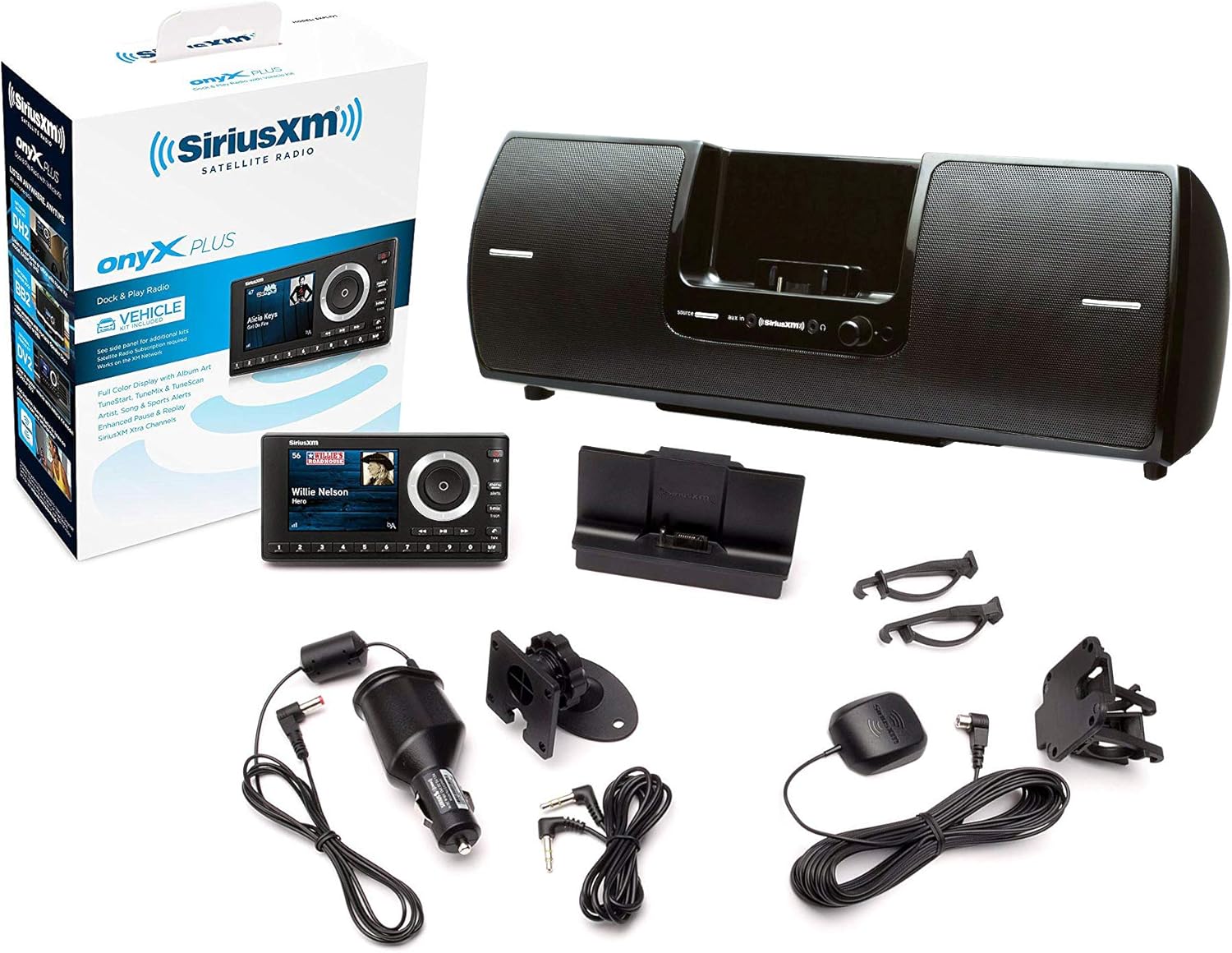 SiriusXM SXSD2 Portable Speaker Dock Audio System & SiriusXM SXPL1V1 Onyx Plus Satellite Radio with Vehicle Kit with Free 3 Months Satellite and Streaming Service (Bundle) - Image 4