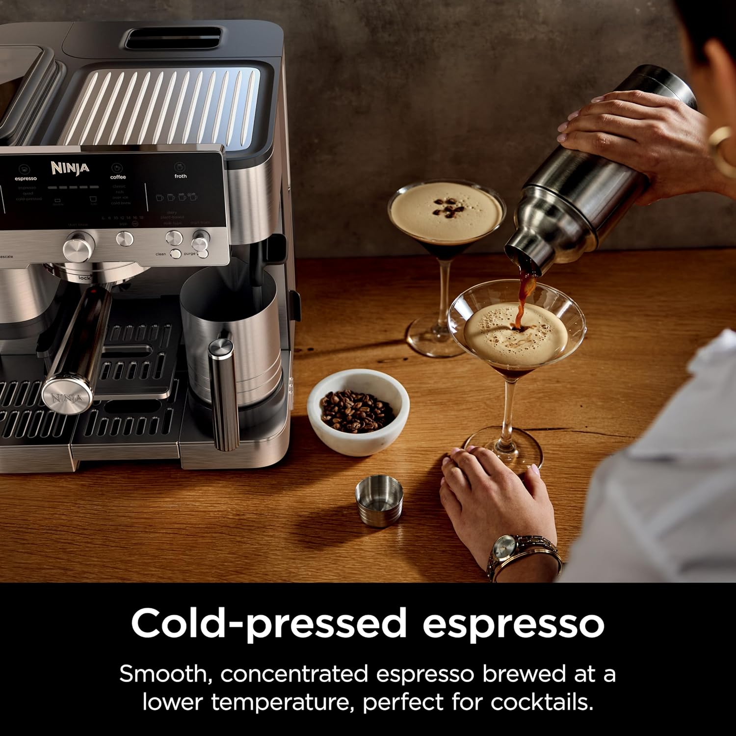 Ninja Espresso Machine, Luxe Café Premier Series, Drip Coffee Maker and Rapid Cold Brew, Integrated Grinder, Assisted Tamper, Hands-Free Frother, for Cappuccinos and Lattes, Dairy or Non-Dairy, ES601 - Image 10