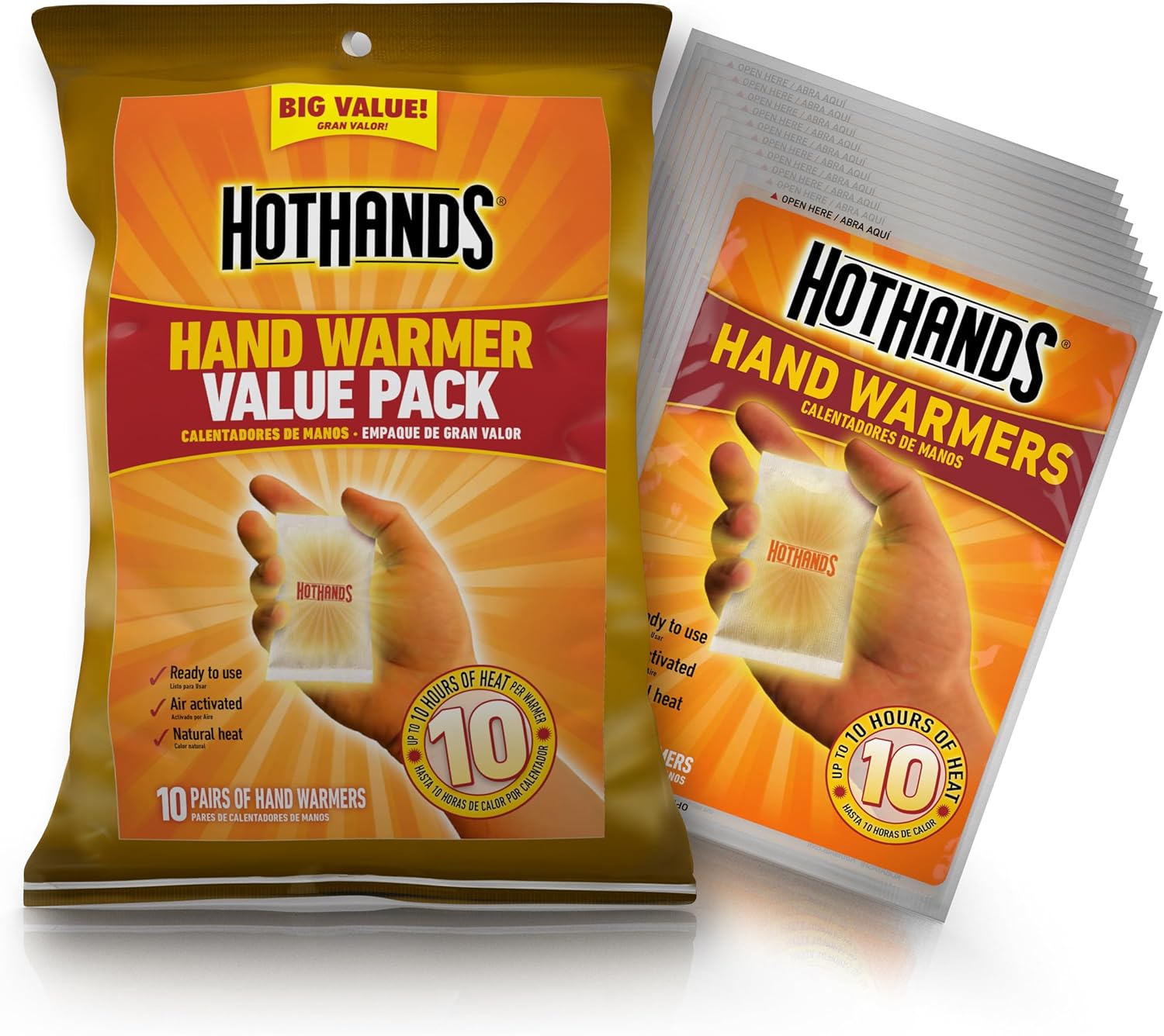 HotHands Hand Warmer Value Pack, 10 Count (Pack of 1) - Image 3