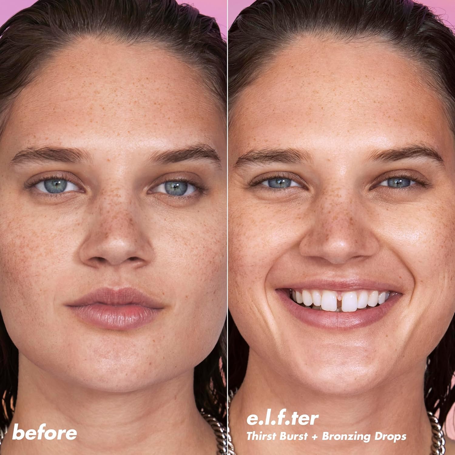 e.l.f. SKIN The Hottest Drops Duo, Holy Hydration! Thirst Burst Drops & Bronzing Drops Skincare Set, For A Dewy, Sun-Kissed Look, Vegan & Cruelty-Free - Image 7