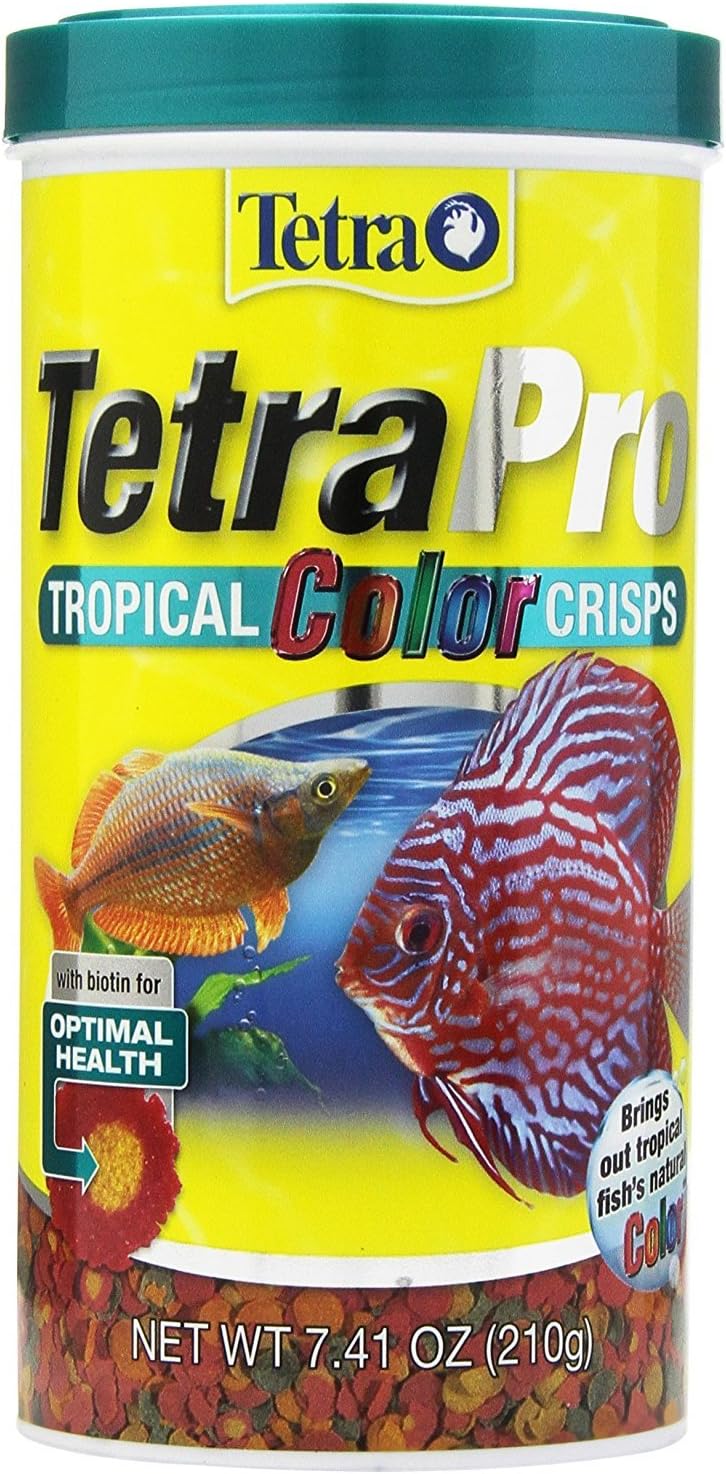 TetraPro Tropical Color Crisps, Fish Food With Natural Color Enhancers, Tropical Fish Food, 7.41 Ounces - Image 2