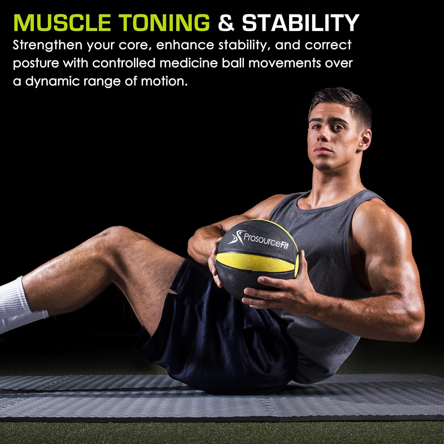 ProsourceFit Weighted Medicine Ball for Full Body Workouts - Image 4