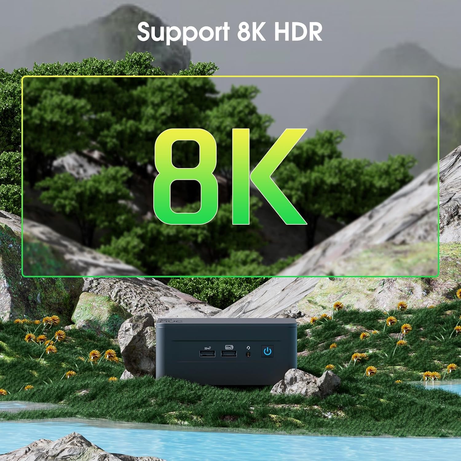 Intel NUC 13 Pro Mini PC, Business Office NUC Intel Core i7-1360P (12C/16T, Up to 5.0GHz), 32GB 3200Mhz DDR4 RAM 2TB PCIe 4.0 NVMe SSD, Support 8K/HDR/4 Screen Display/WiFi6E/BT5.3/Windows 11 Pro - Image 3