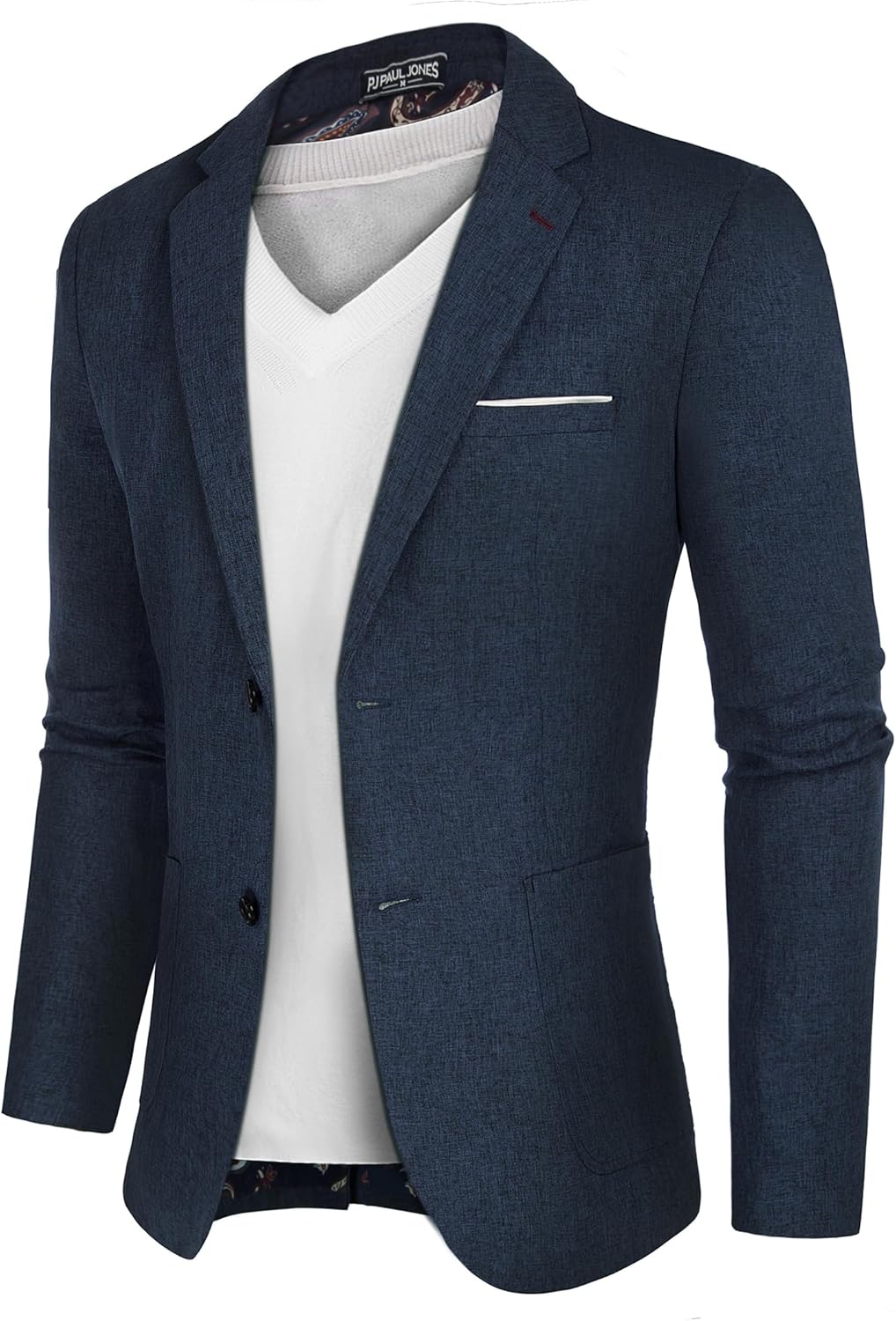 PJ PAUL JONES Mens Casual Sport Coat Blazer Two Buttons Lightweight Business Jackets - Image 8