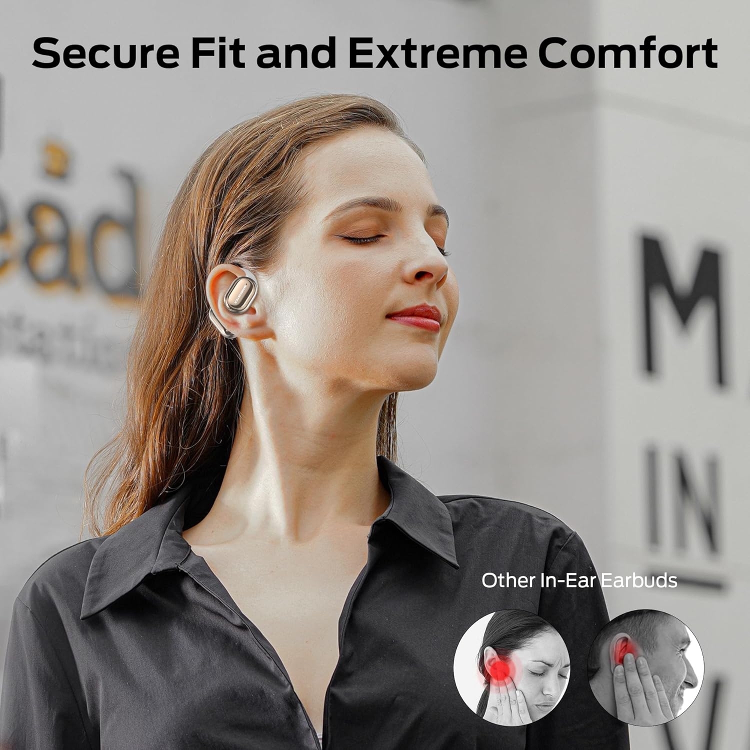 Monster Open Free AC100 Open Ear Bluetooth 5.3 Headphones, Wireless Earbuds with Earhooks, Immersive Stereo Sound by 16mm Large Driver, Clear Calls, 30H Playtime, Waterproof Sport Earbuds for Running - Image 8