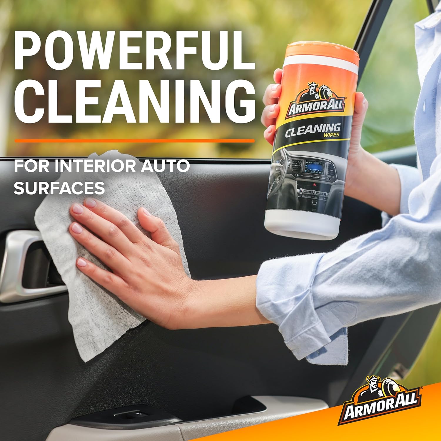 Armor All Car Cleaning Wipes, Wipes for Car Interior and Car Exterior, 90 Wipes Each - Image 4