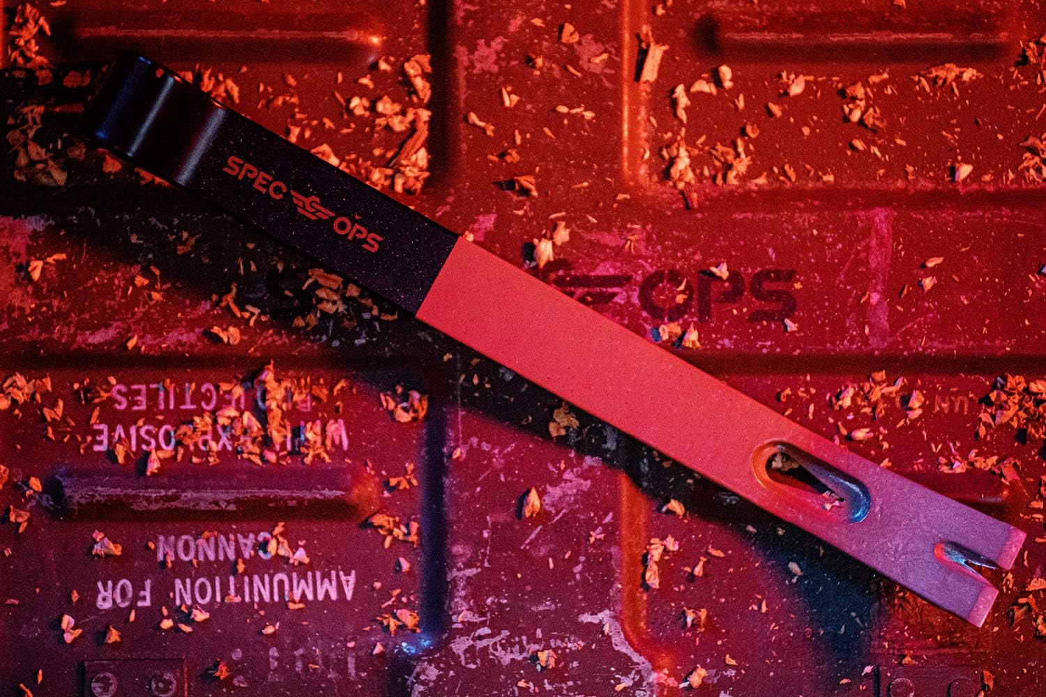 Spec Ops Tools 15" Flat Pry Bar Crowbar, Curved Rocker Head, Teardrop Nail Puller, High-Carbon Steel - Image 8