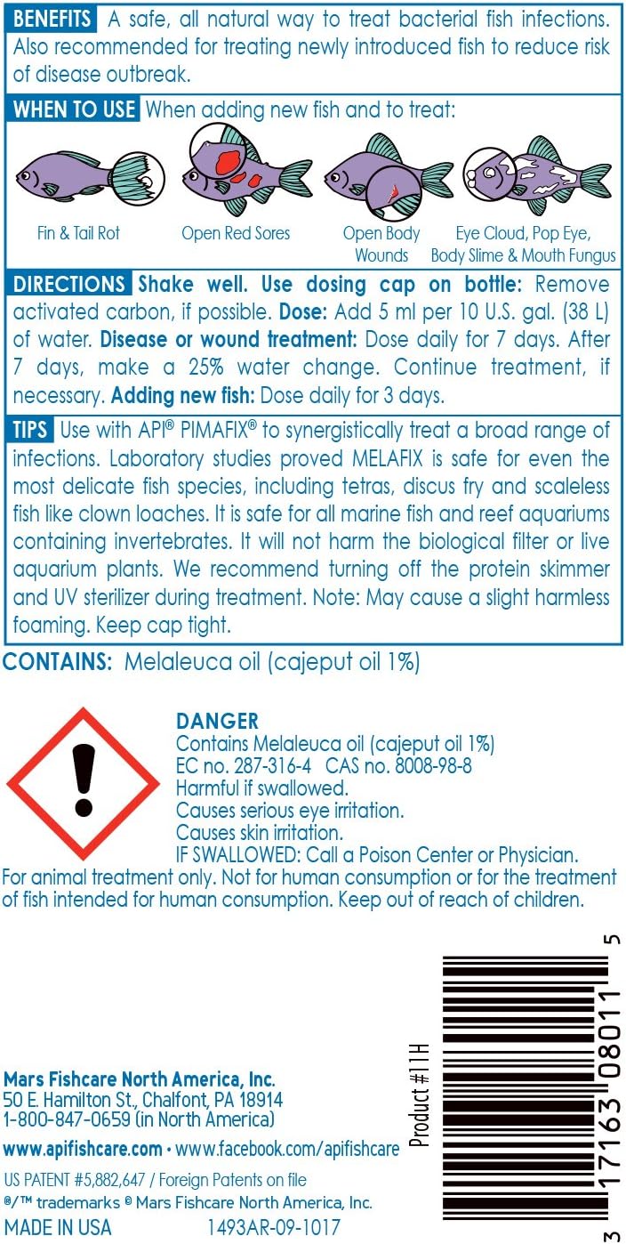 API MELAFIX Freshwater Fish Bacterial Infection Remedy 8-Ounce Bottle - Image 3