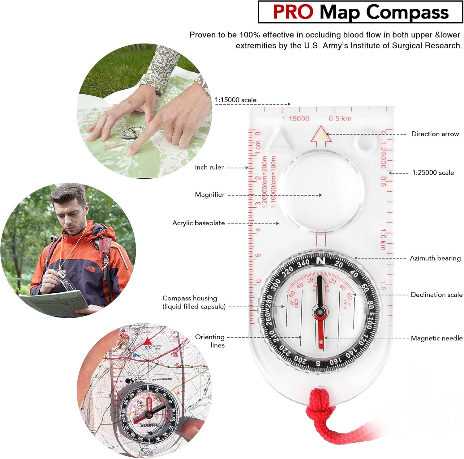 Kitgo Camping Emergency Tourniquet Survival Kit Safety First Aid Kit with Pro Tool Outdoor Survival Gear Tactical Small Molle Pouch for Home Hiking Hunting Adventures (Khaki) - Image 4