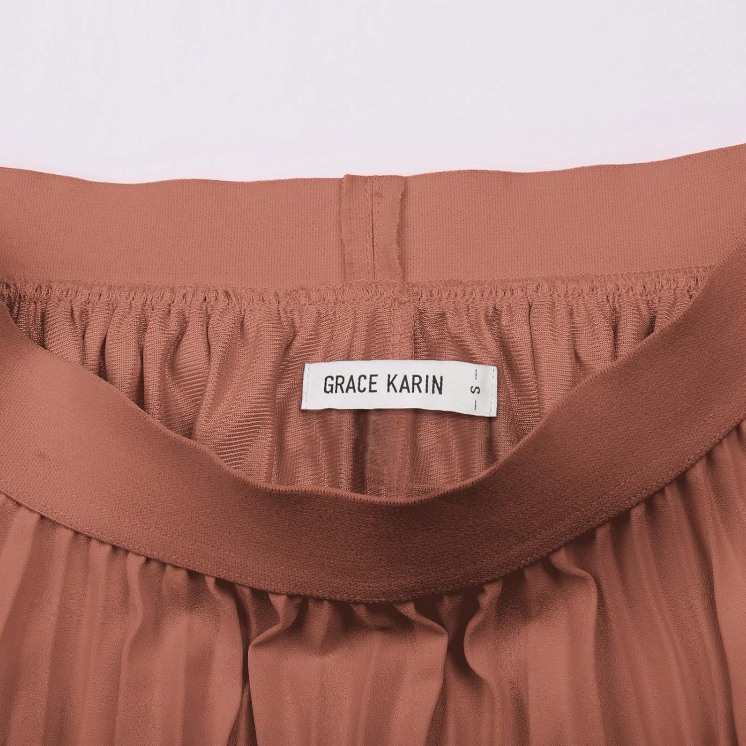 GRACE KARIN Women High Elastic Waist Pleated Chiffon Skirt Midi Swing A-line Skirts - Image 5