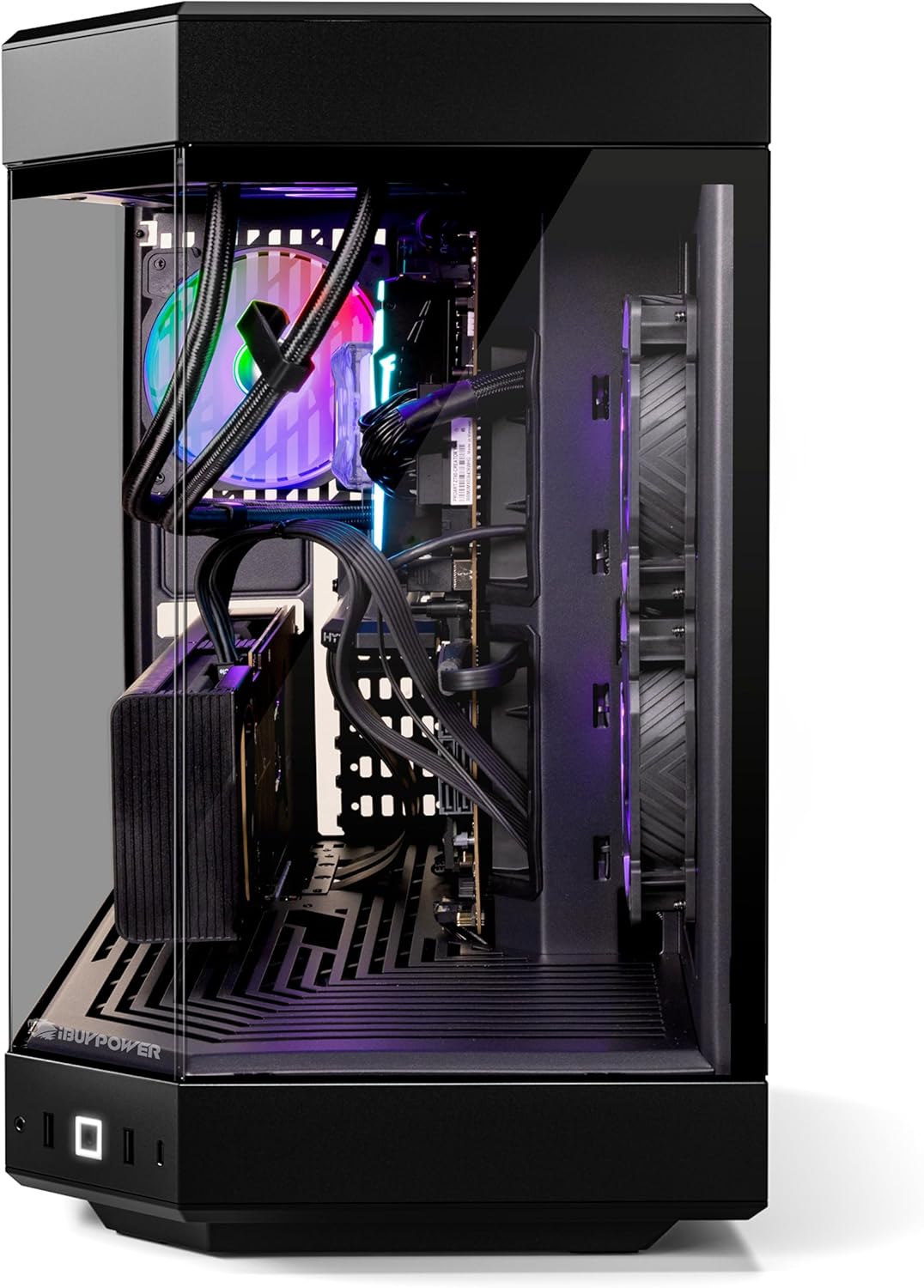 iBUYPOWER Y60 Black Gaming PC Computer Desktop Y60BA9N47TS03 (AMD Ryzen 9 7900X CPU, NVIDIA GeForce RTX 4070 Ti Super 16GB GPU, 32GB DDR5 RGB 5200MHz RAM, 2TB NVMe, WiFi Ready, Windows 11 Home) - Image 5