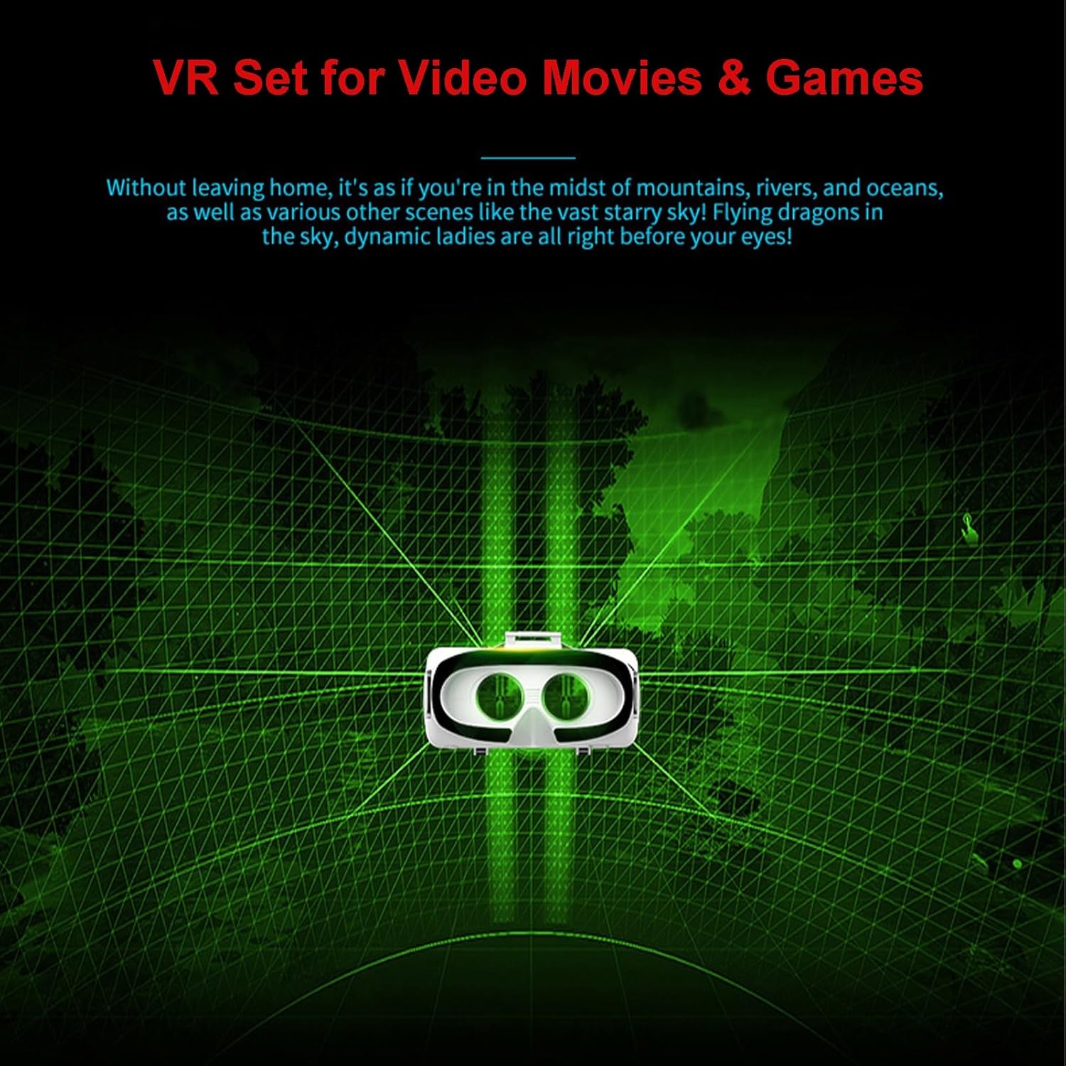 Virtual Reality Headsets to Play Games/Movies for Adults/Kids, 3D VR Glasses Compatible iOS and Android Smartphones 4.7-7.8in, 2023 New vr Headset Set with Gamepad and Controller, New Year Gifts 2024 - Image 6